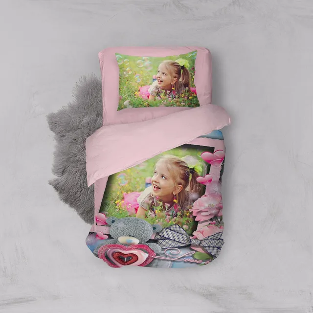Pembe Çiçek Bahçesi Tek Kişilik Nevresim Takımı