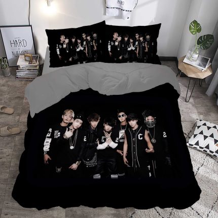 BTS GRUP Temalı  Çift Kişilik Nevresim Takımı
