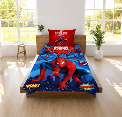 SPİDERMAN  TEMALI  TEK KİŞİLİK PİKE  TAKIMI