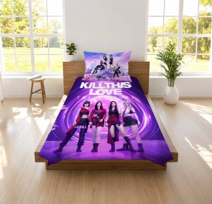Black Pink  TEMALI TEK KİŞİLİK PİKE  TAKIMI