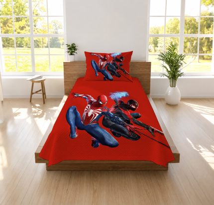 SPİDERMAN  TEMALI  TEK KİŞİLİK PİKE  TAKIMI