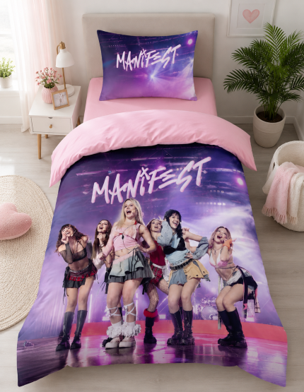 MANİFEST TEMALI TEK KİŞİLİK NEVRESİM TAKIMI