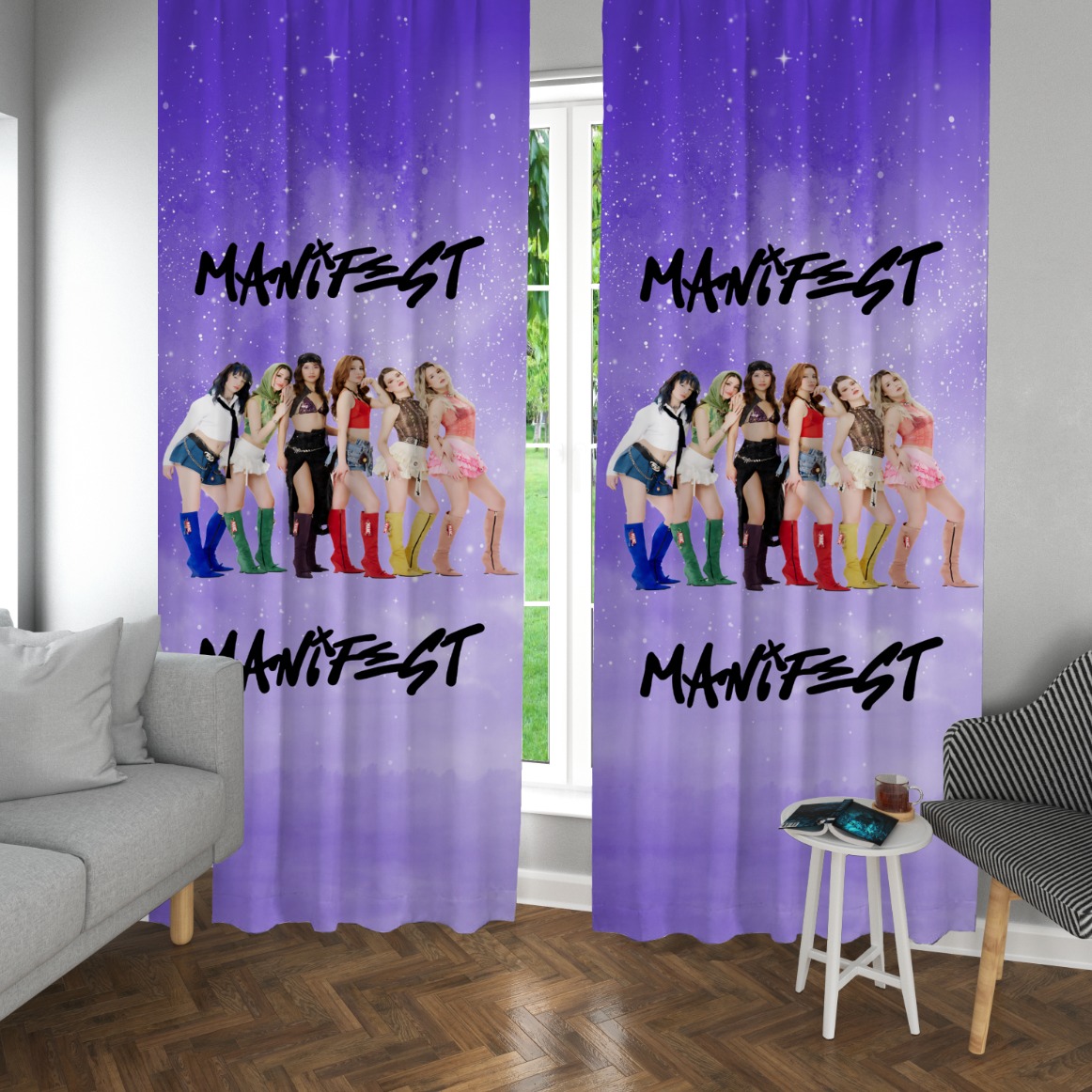 MANİFEST TEMALI TEMALI  FON PERDE