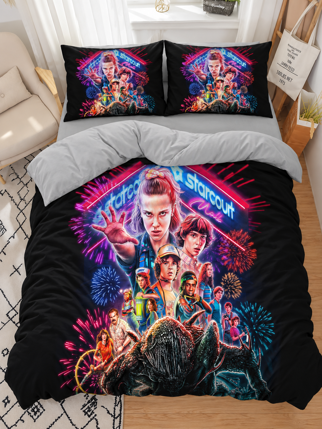 Stranger Things &Ccedil;İFT KİŞİLİK NEVRESİM TAKIMI